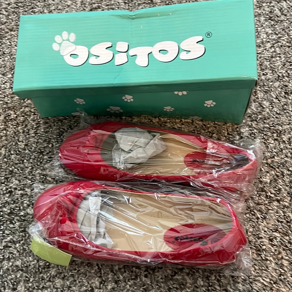 Red Flats, never worn